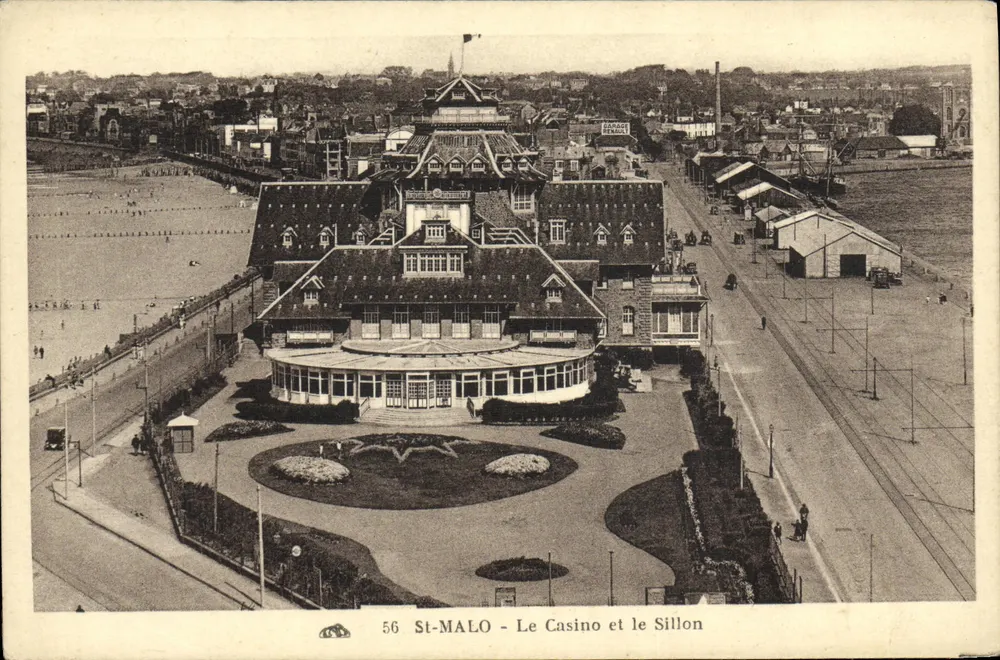 St-Malo - Das Casino und der Sillon — n° 56 - Vorderseite