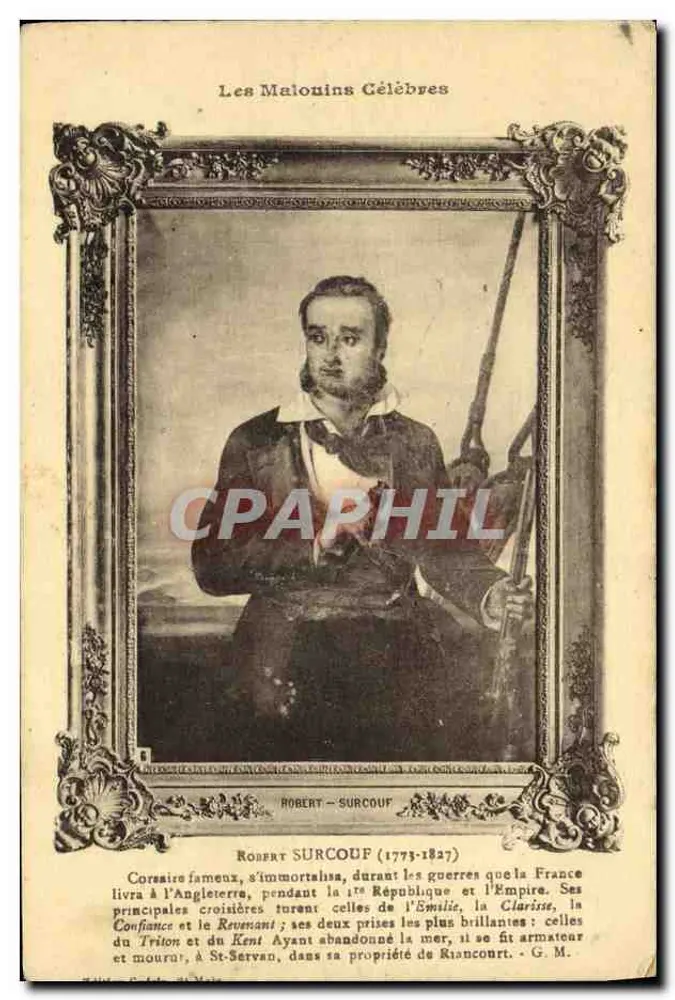 Robert Surcouf (1773-1827) — Französischer Privateer — G. M. - Vorderseite