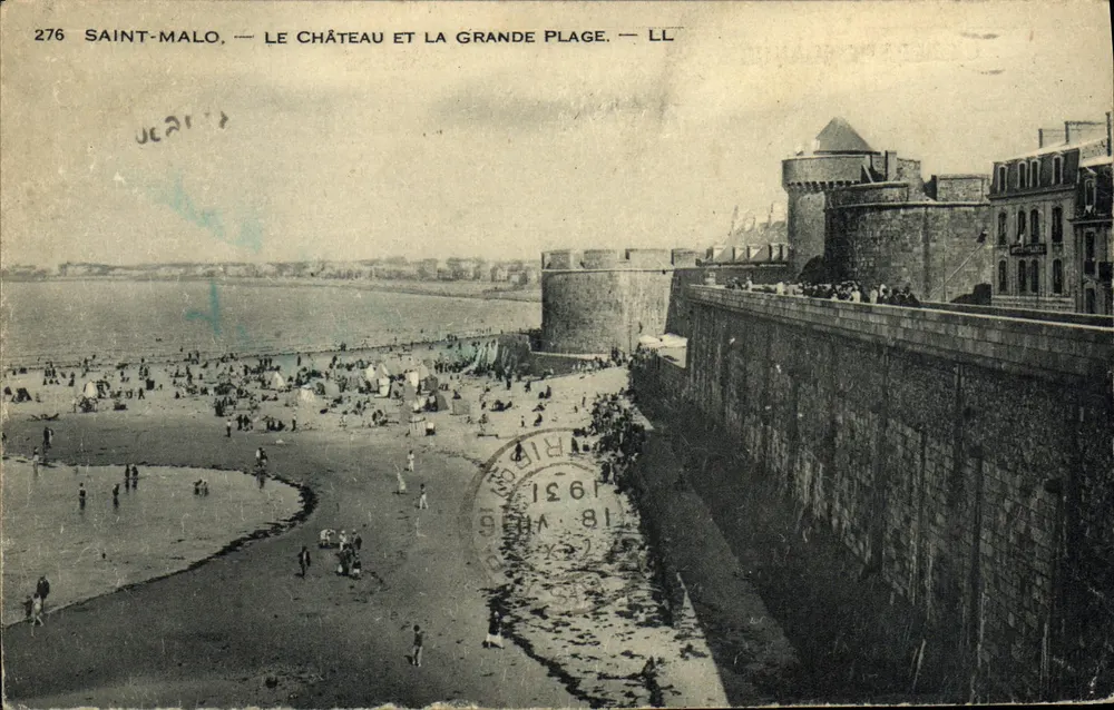 Saint-Malo — Le Château et la Grande Plage — LL - Vorderseite