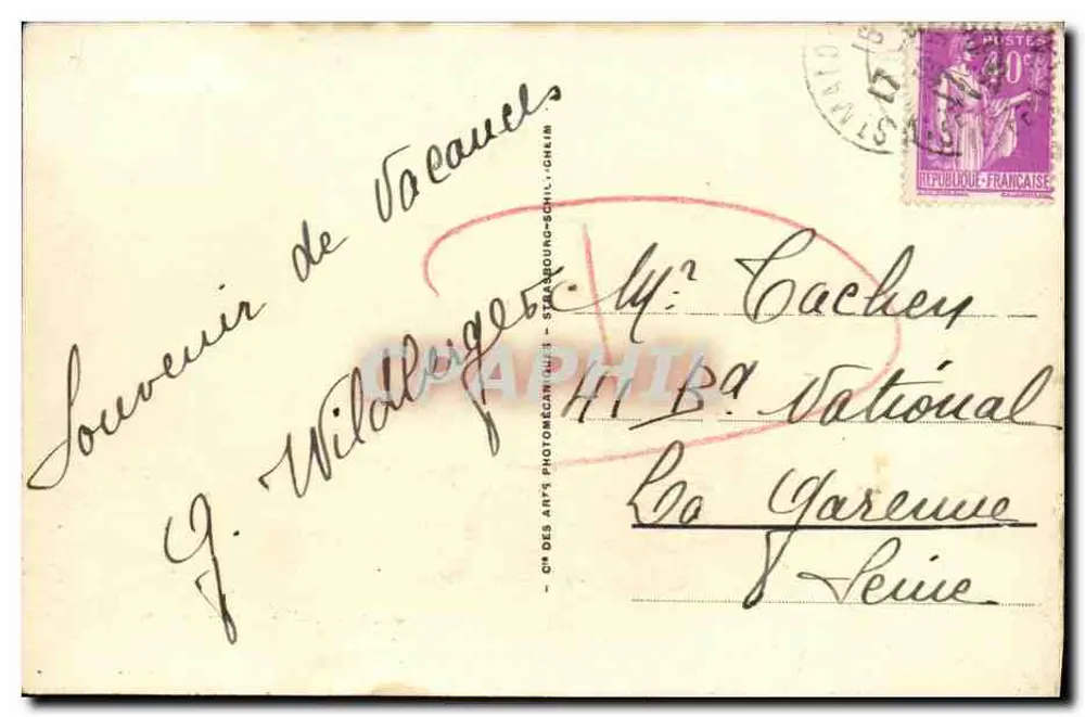 St-Malo - Het nieuwe Mole — uitgever G. Wildiger, n° 160 - Achterkant