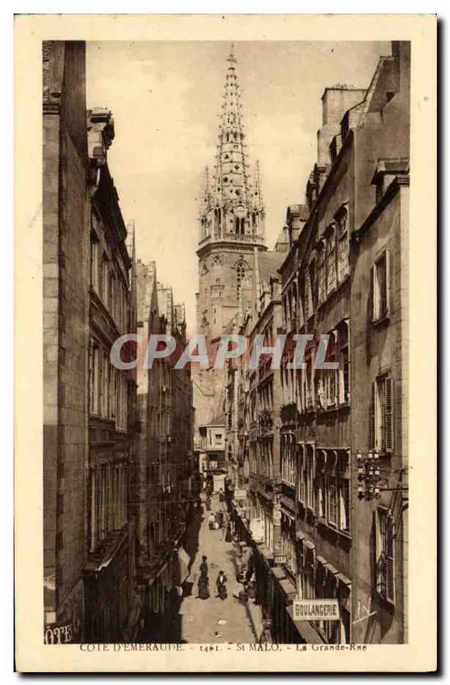 Südküste — St Malo — La Grande-Rue — Verlag Laurent, Rennes - Vorderseite