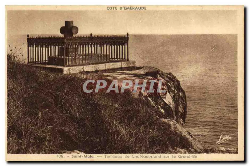 Grab von Chateaubriand auf dem Grand-Bé — Saint-Malo — Côte d'Émeraude - Vorderseite