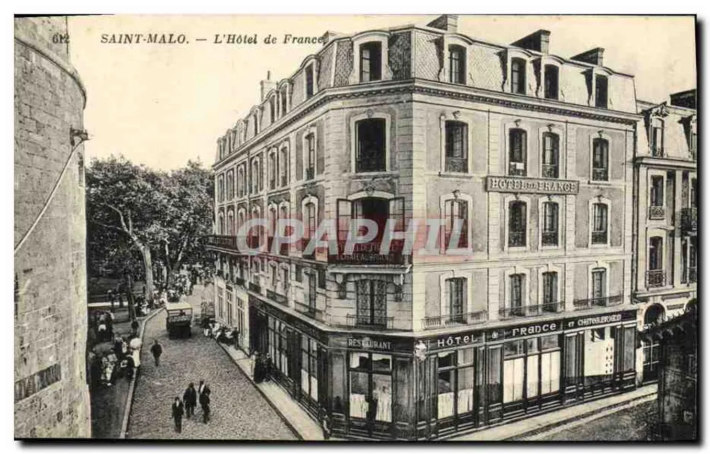 Saint-Malo — Das Hotel de France — Verlag Chateaubriand - Vorderseite