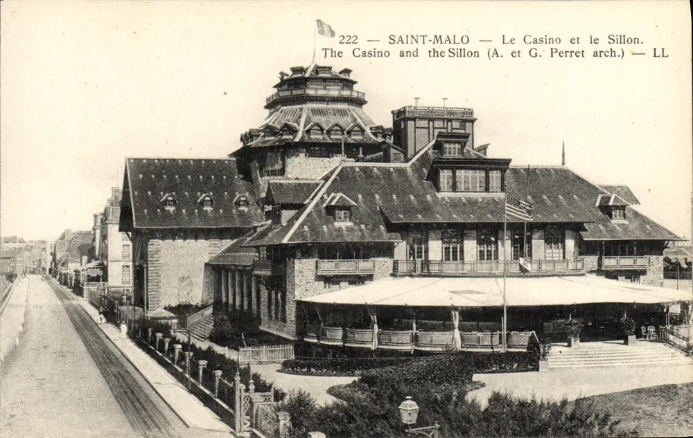 Saint-Malo — Das Casino und der Sillon — A. und G. Perret, Architekten — LL - Vorderseite