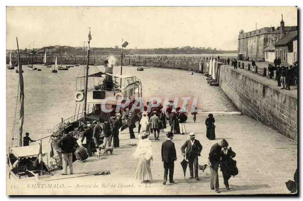 Saint-Malo — Ankunft des Dinard-Dampfers — LL. 122 - Vorderseite