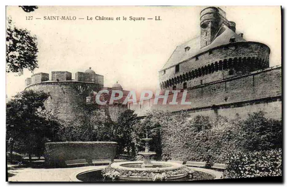 Saint-Malo — O Castelo e o Square — LI. — N° 127 - Frente