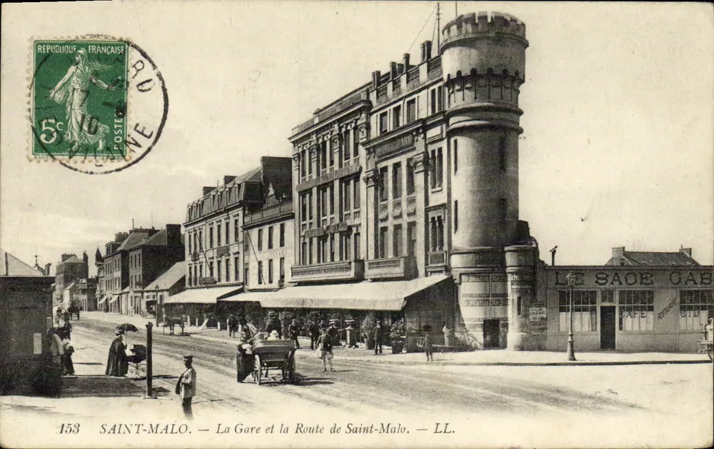 Saint-Malo — Die Station und die Route nach Saint-Malo — LL. — Verlag LL. - Vorderseite