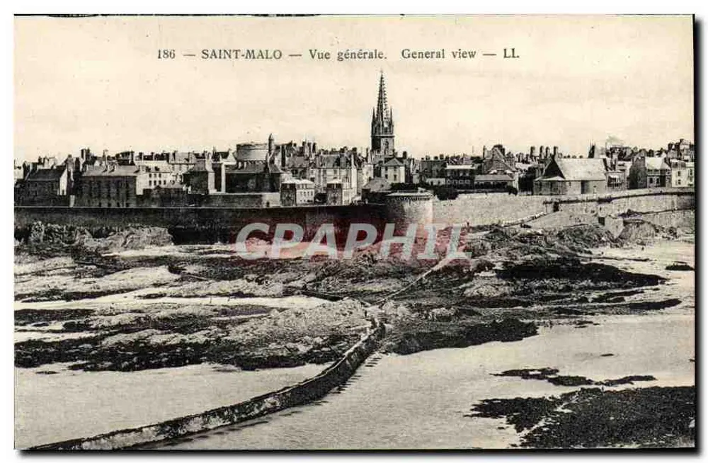 Saint-Malo — Vista geral — LL. — Editor Lévy e Neurardin, Paris - Frente