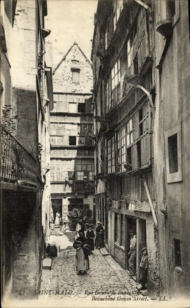 Saint-Malo — Rue Gonts-de-Beauchène (Beauchène Gonin Street) — LL. - Frente