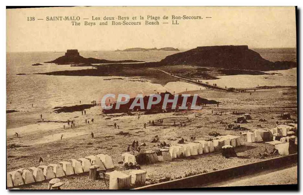 Saint-Malo — Die beiden Beys und die Plage de Bon-Secours — LL - Vorderseite