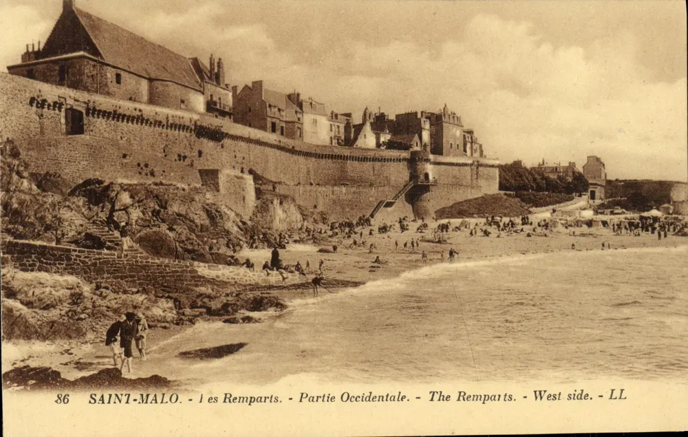 Saint-Malo - Die Remparts - Westseite - LL - Vorderseite