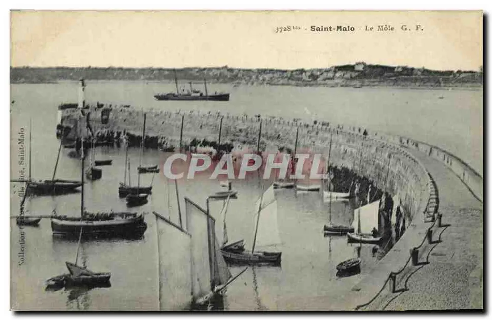 Saint-Malo - Le Môle G.F. — n° de série 3728 bis - Frente