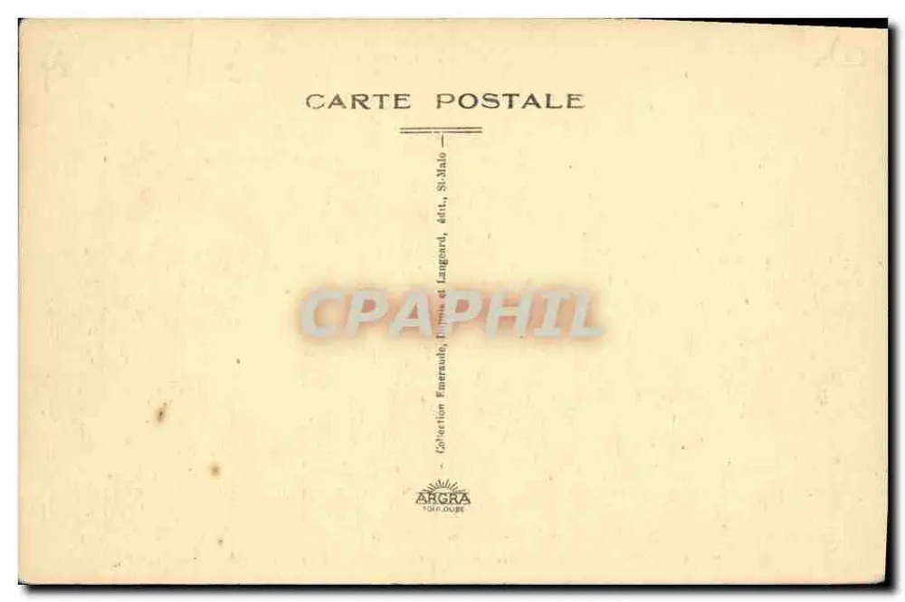 St-Malo — Die Mauern und das Tor St-Vincent — Sammlung Emersaude, St-Malo, Verlag Languard - Rückseite