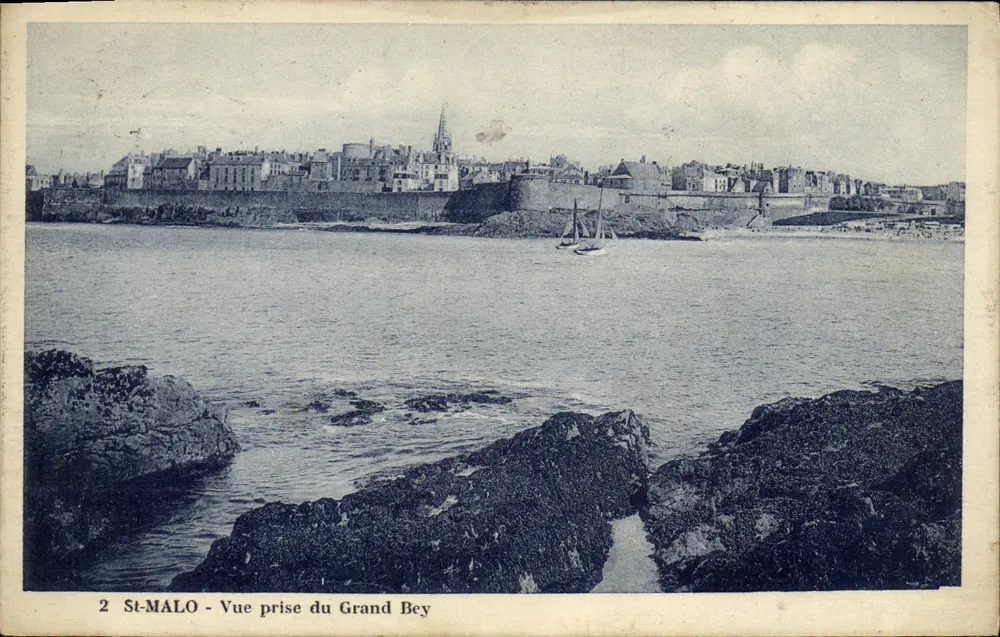St-Malo - Ansicht vom Grand Bey — Verleger Au Rire Ave, n°2 - Vorderseite