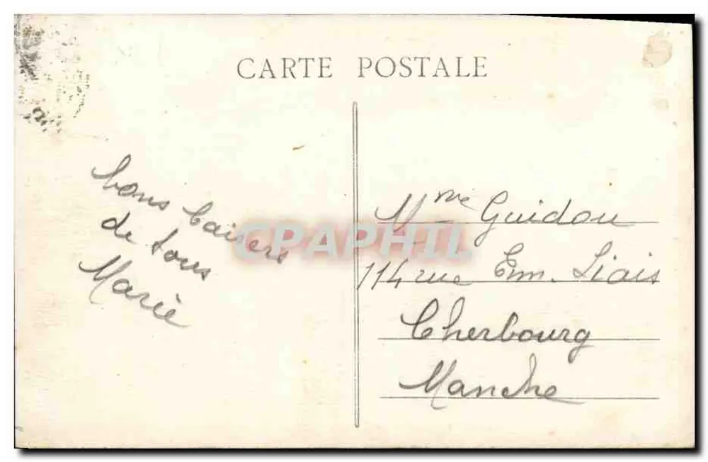 St MALO - Le Sillon - Le Grand Hôtel Franklin — Éd. Gudérin, Nr. 4430 - Rückseite