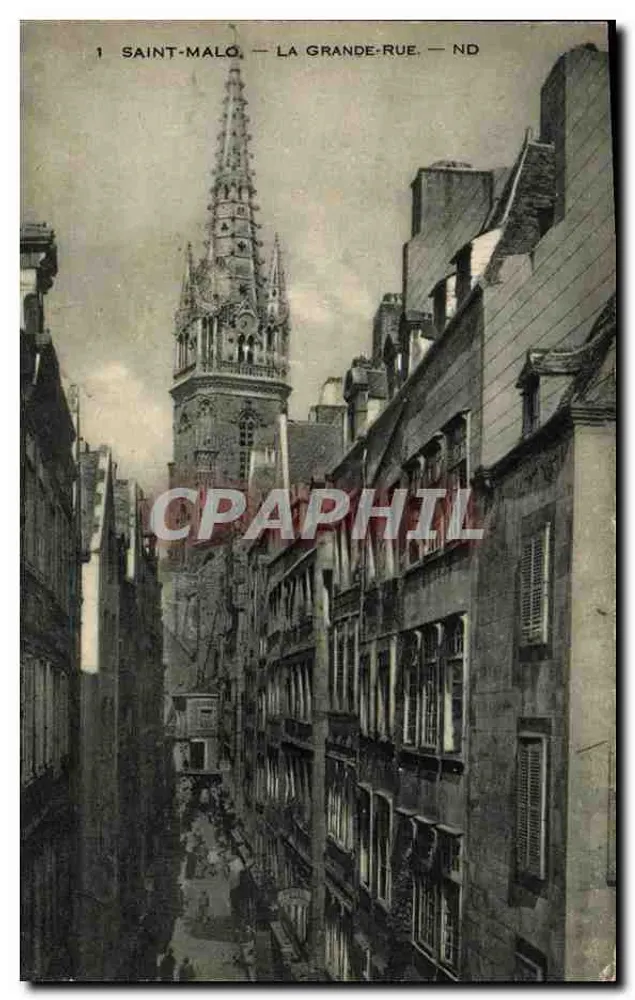 Saint-Malo — A Grande-Rua — ND - Frente