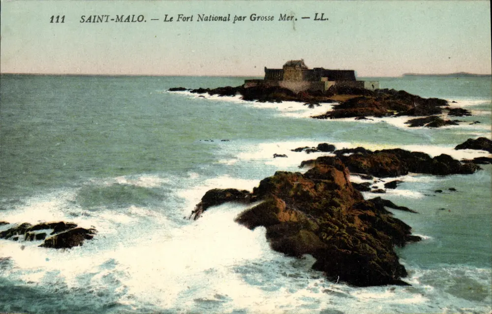 Saint-Malo — Le Fort National par Grosse Mer — LL. — N° 111 - Vorderseite