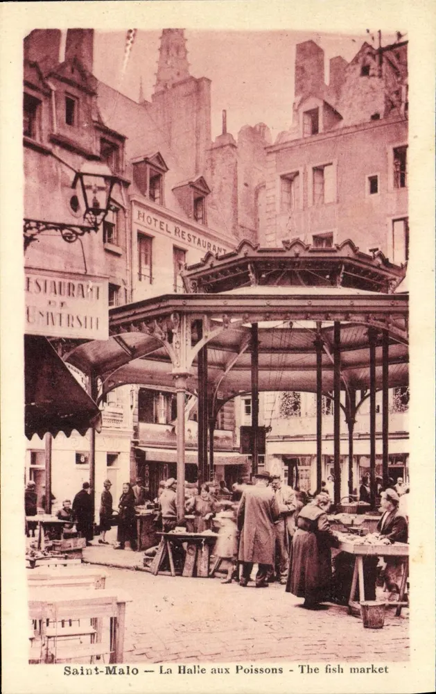 Saint-Malo — Der Fischmarkt — Verlag ARGHA - Vorderseite