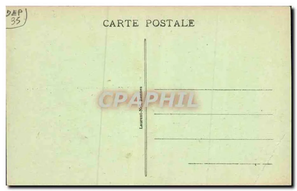 Côte d'Émeraude — Grabmal von Chateaubriand am Grand Bé — St-Malo - Rückseite