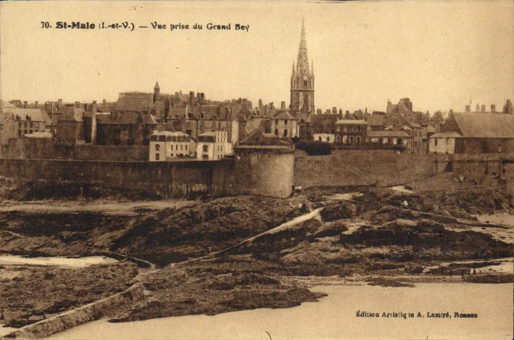 St-Malo (I.-et-V.) — Ansicht vom Grand Bey — Künstlerische Ausgabe A. Lamiré, Rennes - Vorderseite