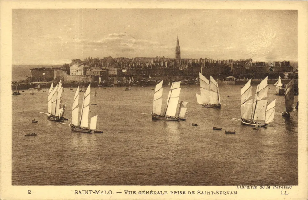 Saint-Malo — Allgemeiner Blick vom Saint-Servan — Librairie de la Paroisse LL - Vorderseite