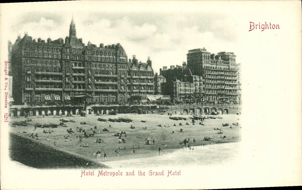 Brighton — Hotel Metropole und das Grand Hotel — Bonge & Co., Dresden 2251 - Vorderseite