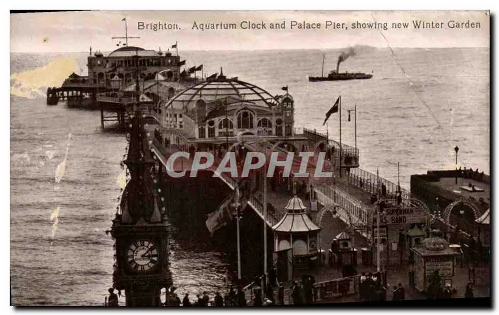 Brighton. Uhren-Turm und Palace Pier, mit neuem Winter Garden — éditeur The Brighton Palace Series No. 239 - Vorderseite