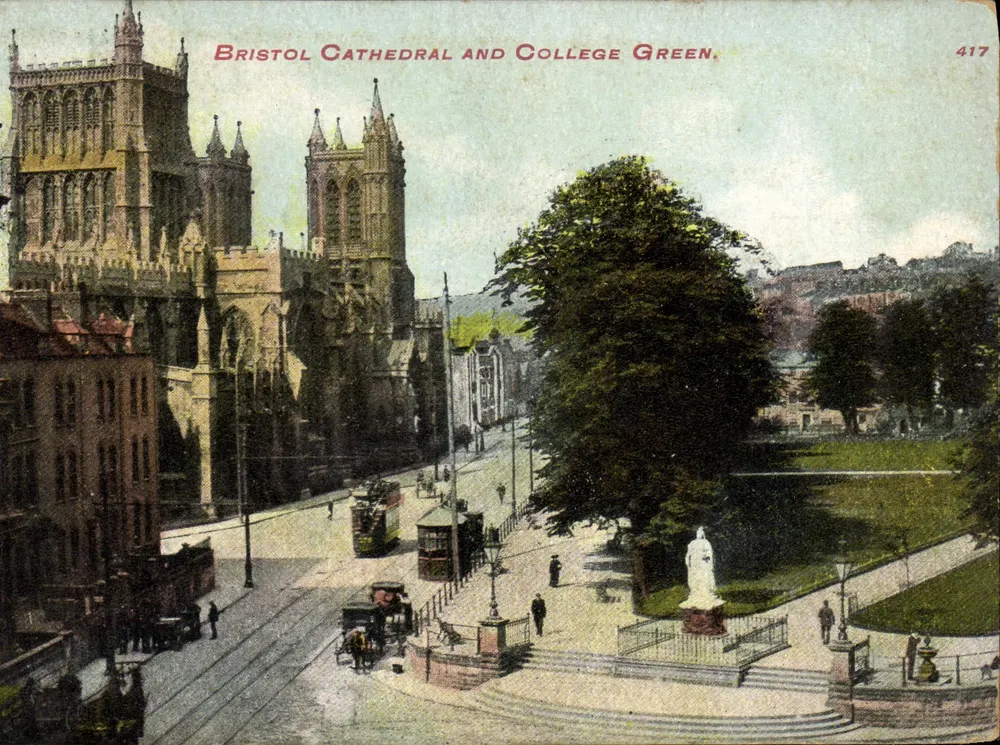 Bristolse kathedraal en College Green — Serie Avonvale n°417 - Voorkant