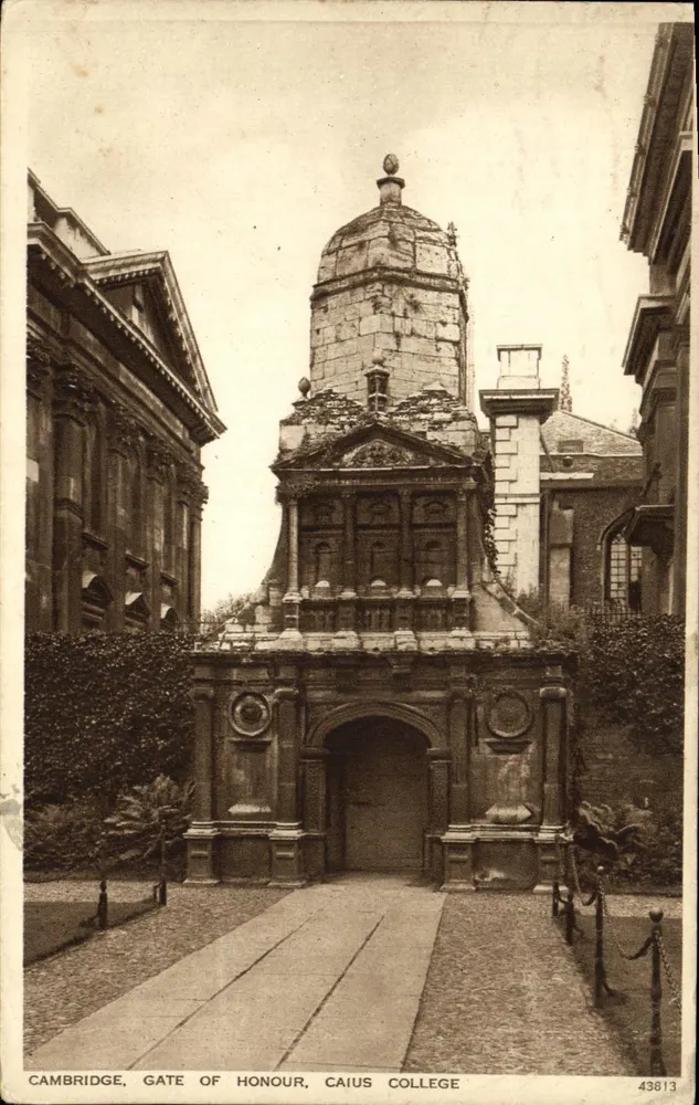 Cambridge, Gate of Honour, Caius College — Verlag Royal Tunbridge Wells, Nr. 43813 - Vorderseite