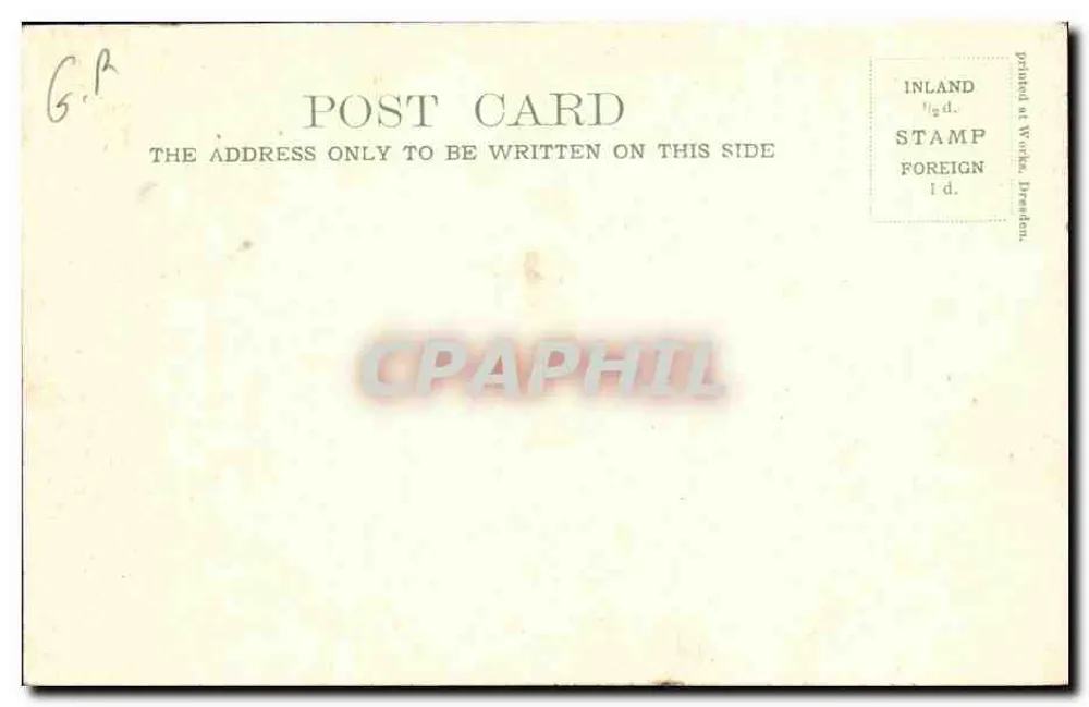 A Cripta, Catedral de Canterbury — Stengel & Co, London E. 89 Redcross St, 19010 - Verso