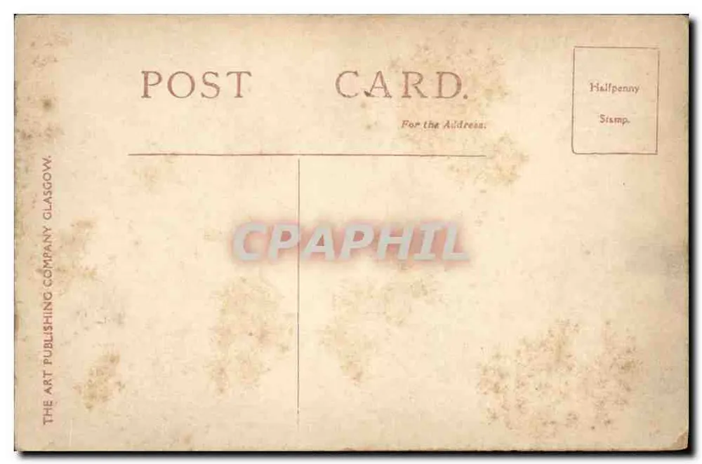 Calton Hill — vista panorâmica dos monumentos — The Art Publishing Company Glasgow - Verso