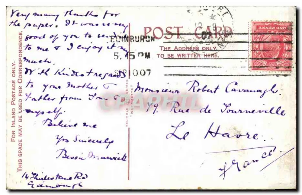 कैल्टन हिल, एडिनबर्ग — एक पैनोरमा दृश्य — एडिटर वॉटरलेट, श्रृंखला 'नेगलिजेबल' - पीछे