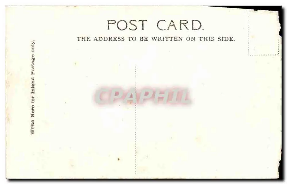 Ye Mercate Cross, Edinburgh — monument central avec statue sur colonne — imprimé par V. and S., Ltd., for The Picture Post Card Bureau, Edinburgh - Verso