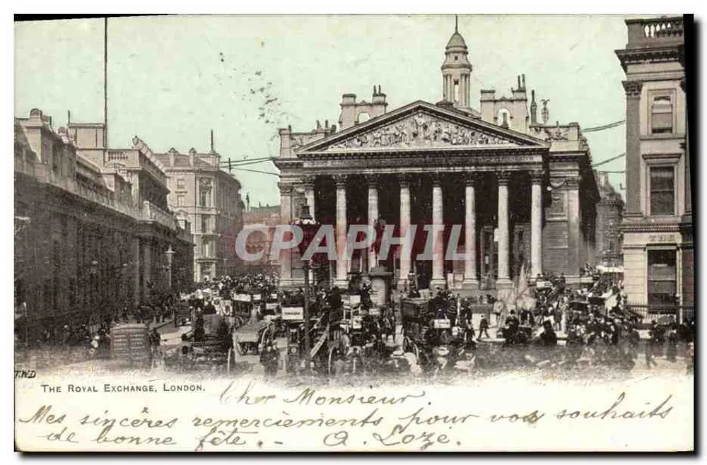 The Royal Exchange, London — éditeur T.N.D. n° 142 - Frente