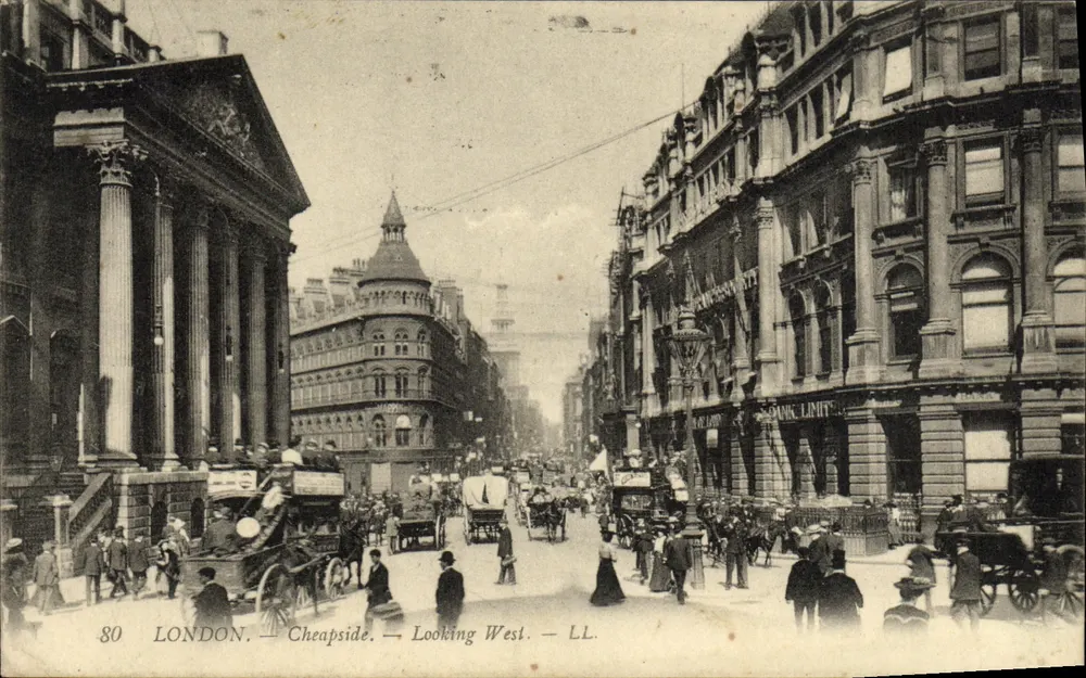 LONDRES — Cheapside — Vista Oeste — LL. — N°80 - Frente