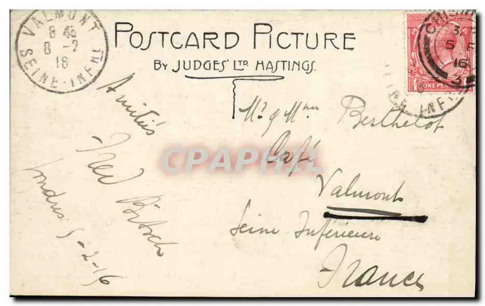 A Torre de Londres — vista da Tamisa — editada por Judges' Ltd Hastings - Verso