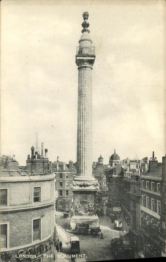 LONDRES — O MONUMENTO — The London Stereoscopic Company, série LESCO - Frente