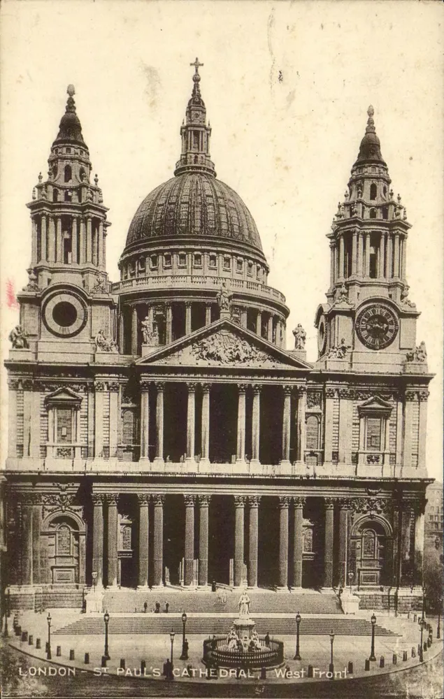 LONDRES - CATEDRAL DE SÃO PAULO - Frente Oeste — C.F. Castle's '1 Lesco Series' - Frente