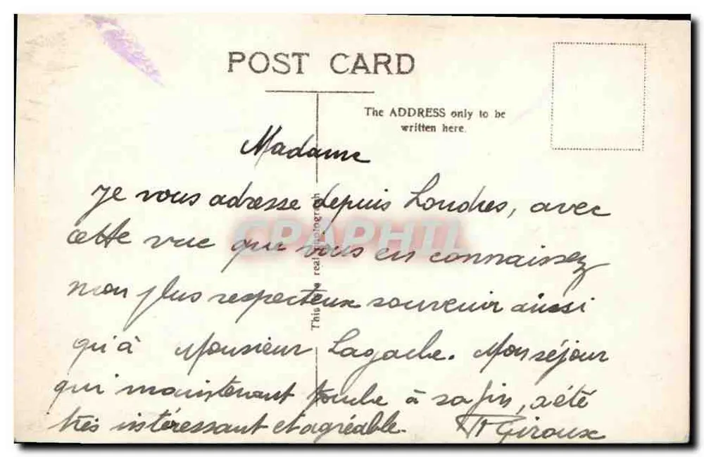 Abadia de Westminster, Frente Oeste, Londres — série 86 — editor não identificado - Verso