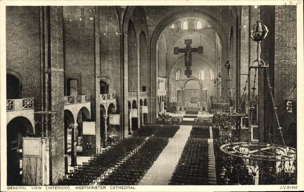 Catedral de Westminster — Vista geral do interior — J.V.81464 - Frente
