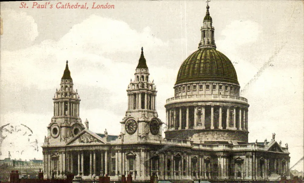 Catedral de São Paulo, Londres — Série de Valentes — editor não visível - Frente
