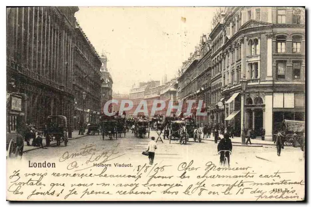 Londen — Holborn Viaduct — uitgever Percocock & Co. Ltd. - Voorkant