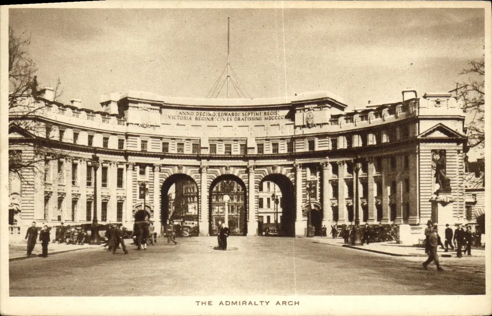 O Arco da Marinha — Londres — editor Tuck & Sons - Frente