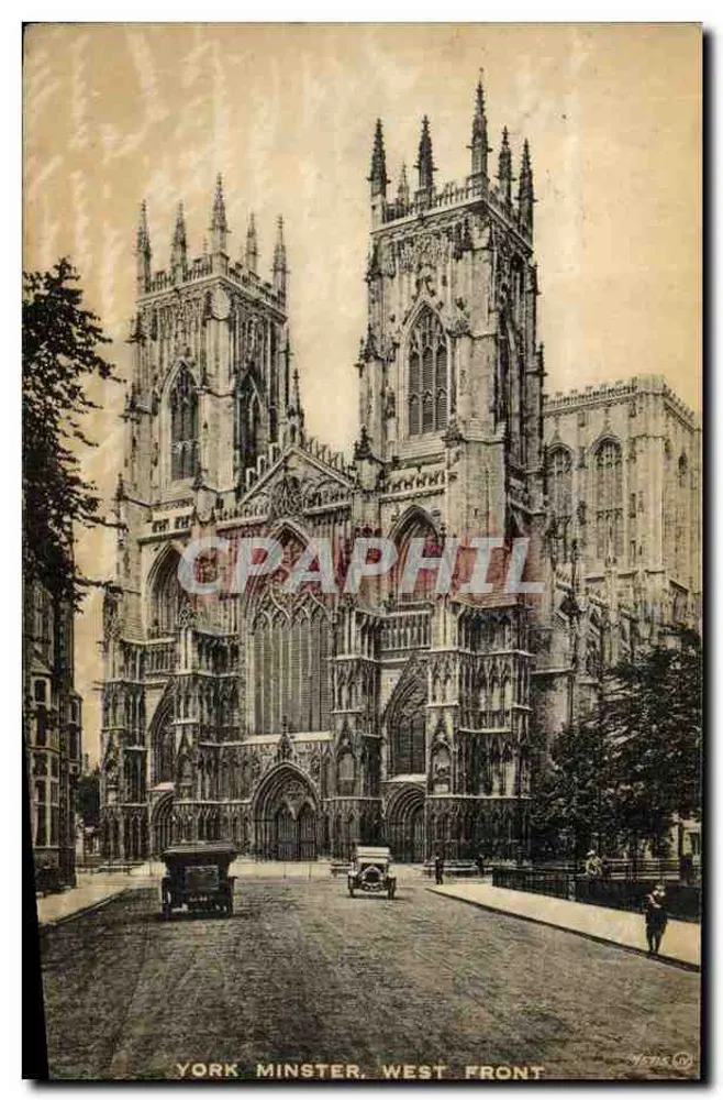 York Minster, Frente Oeste — Série Bromotype de Valentin's — n° 40 - Frente