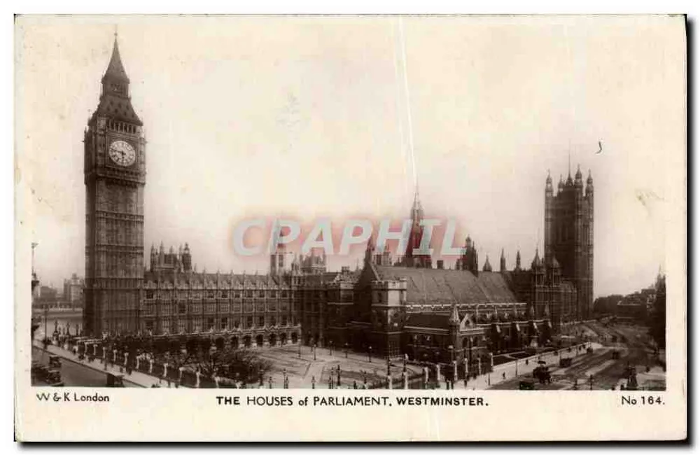 Die Sitzungsräume des Parlaments, Westminster — W & K London, Nr. 164 - Vorderseite