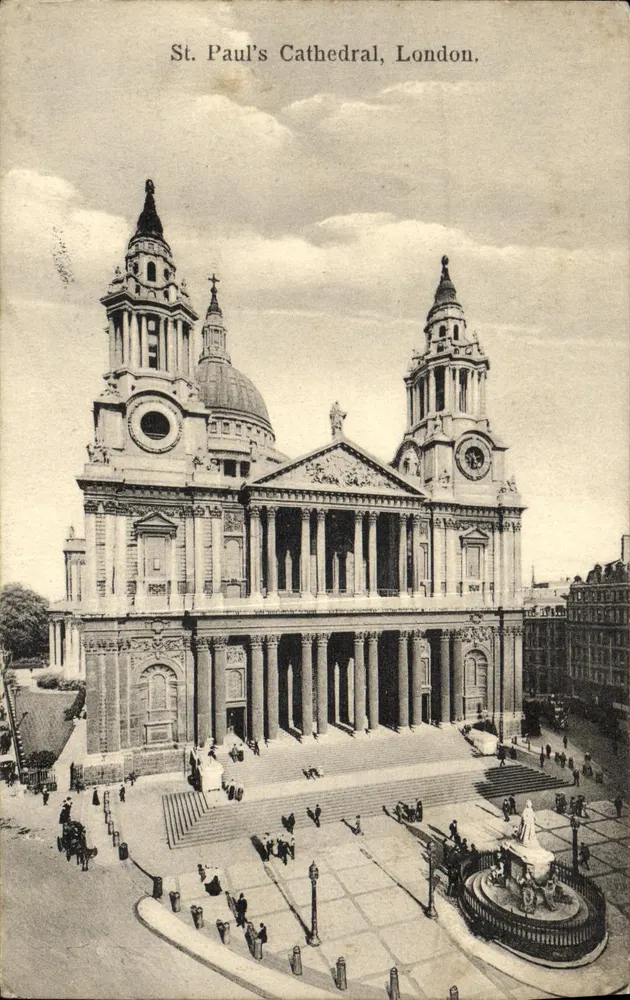 Catedral de São Paulo, Londres — vista panorâmica — série Aldwyck n°11768 - Frente