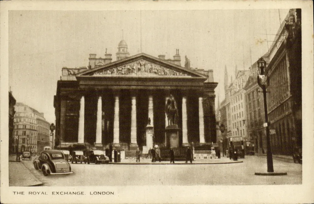 The Royal Exchange, Londres — editor D. F. & S. Ltd. - Frente