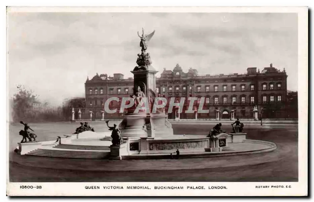 Queen Victoria Gedenkmonument, Buckingham Palace, London — Rotary Photo. E.C. — Serie 10600-38 - Vorderseite