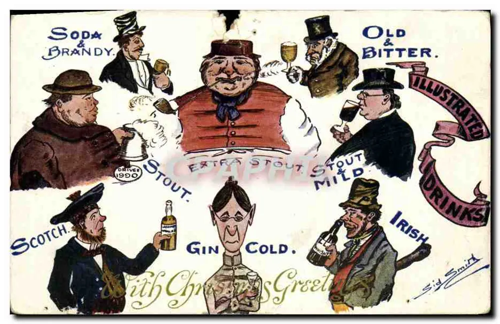 Scènes de consommation d'alcool — Illustrations de boissons — Éditeur Victor Publishing Co. — N°26 - Voorkant