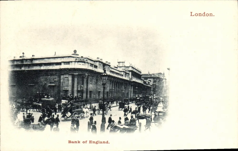 Bank of England — London — unbekannter Verlag, Seriennummer nicht sichtbar - Vorderseite